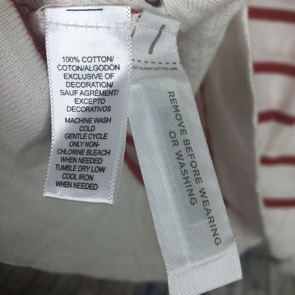 NEW Ann Taylor Loft Nautical Striped Lace Up Side Light Weight Sweater Small - Picture 4 of 8